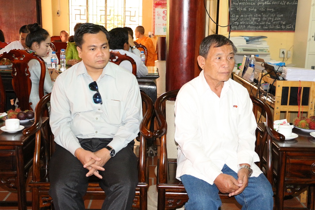 Bình Dương: Ban Trị sự GHPGVN tỉnh tiếp và làm việc với đoàn UBMTTQ xây dựng Lào, tỉnh Champasak