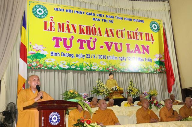 Bình Dương: Lễ Bế giảng khóa An cư kiết hạ tại chùa Hội Khánh