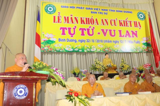 Bình Dương: Lễ Bế giảng khóa An cư kiết hạ tại chùa Hội Khánh