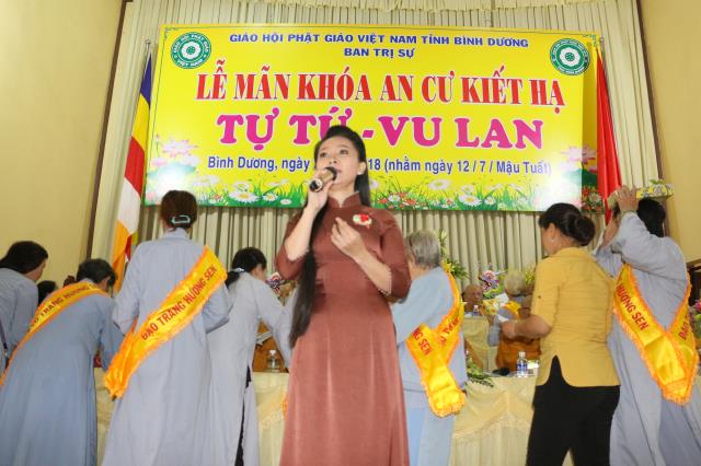 Bình Dương: Lễ Bế giảng khóa An cư kiết hạ tại chùa Hội Khánh