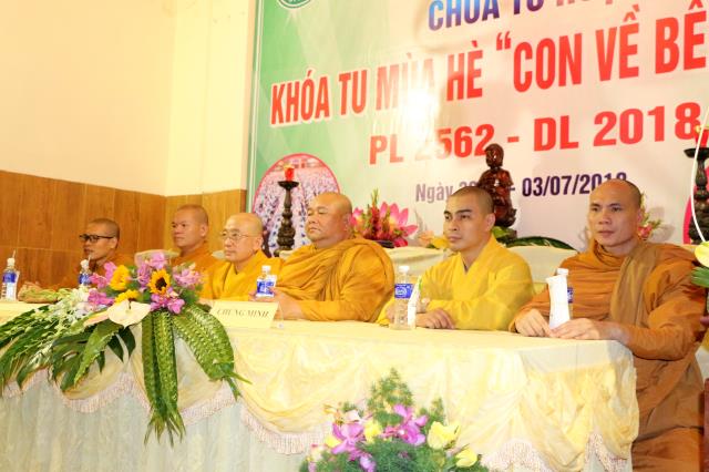 BTS Phật giáo huyện Bàu Bàng khai mạc khoá tu mùa hè dành cho thanh thiếu niên Phật tử.