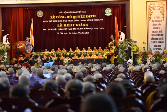 Hà Nội: Ban Giáo dục Phật giáo trung ương ra mắt nhân sự nhiệm kỳ VIII (2018-2022)
