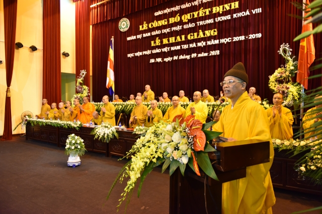 Hà Nội: Ban Giáo dục Phật giáo trung ương ra mắt nhân sự nhiệm kỳ VIII (2018-2022)