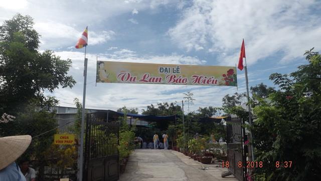 Trang nghiêm lễ Vu lan tại chùa Vĩnh Pháp