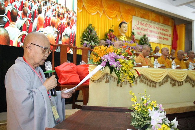 TP.Hồ Chí Minh:Lễ tổng kết công tác Phật sự 2018  Công bố quyết định nhân sự Phân ban Ni giới TƯ - NK VIII