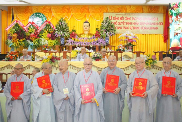 TP.Hồ Chí Minh:Lễ tổng kết công tác Phật sự 2018  Công bố quyết định nhân sự Phân ban Ni giới TƯ - NK VIII