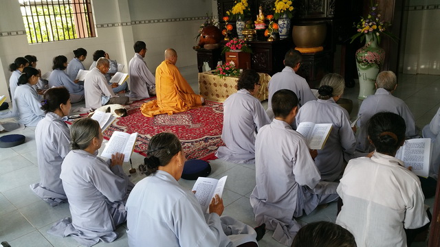 Chùa Trường Thọ tổ chức  khóa tu Bát quan trai.