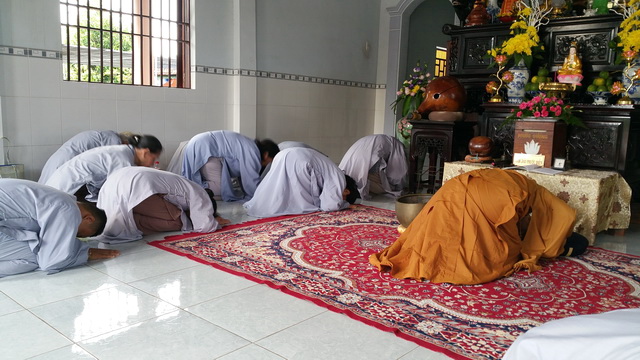 Chùa Trường Thọ tổ chức  khóa tu Bát quan trai.