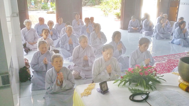 Chùa Trường Thọ tổ chức  khóa tu Bát quan trai.