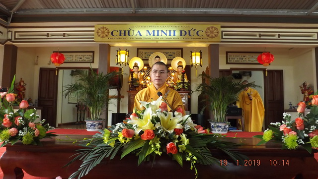 Khánh Hoà: Chùa Minh Đức tổ chức khóa tu cuối năm và tặng quà Tết