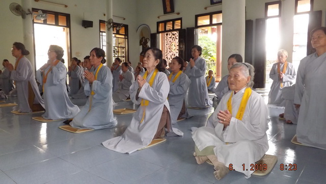 Khánh Hòa: Đạo tràng Bát quan trai chùa Đức Hòa tổng kết cuối năm Mậu Tuất