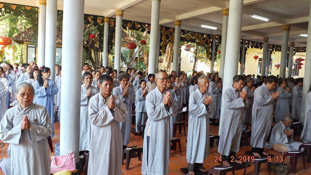 Khóa tu Bát quan trai đầu năm 2019 tại chùa Lộc Thọ