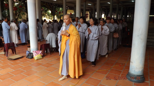 Khóa tu Bát quan trai đầu năm 2019 tại chùa Lộc Thọ