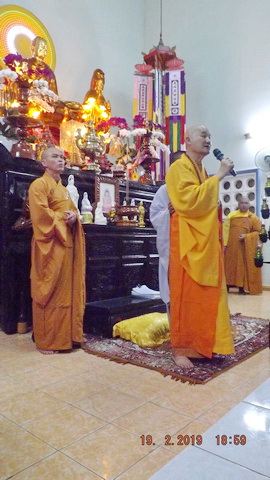 Ninh Hòa: Trang nghiêm lễ cầu an đầu năm tại chùa Đức Hòa