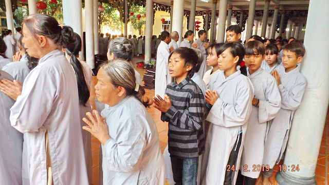 Khóa tu Bát quan trai đầu năm 2019 tại chùa Lộc Thọ