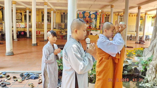 Khóa tu Bát quan trai đầu năm 2019 tại chùa Lộc Thọ