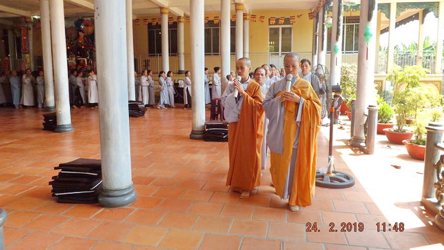 Khóa tu Bát quan trai đầu năm 2019 tại chùa Lộc Thọ
