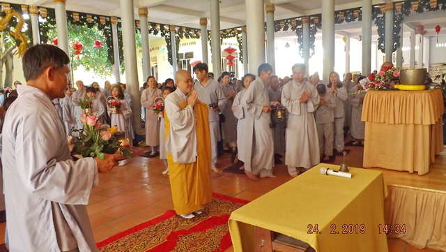 Khóa tu Bát quan trai đầu năm 2019 tại chùa Lộc Thọ