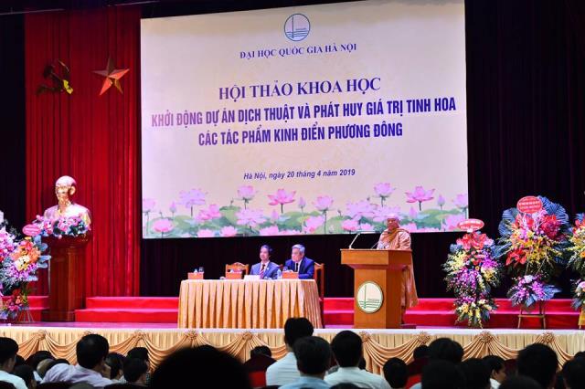 Phó Thủ tướng Chính phủ Vũ Đức Đam tham dự và phát biểu tại Hội thảo “Dự án kinh điển phương Đông”