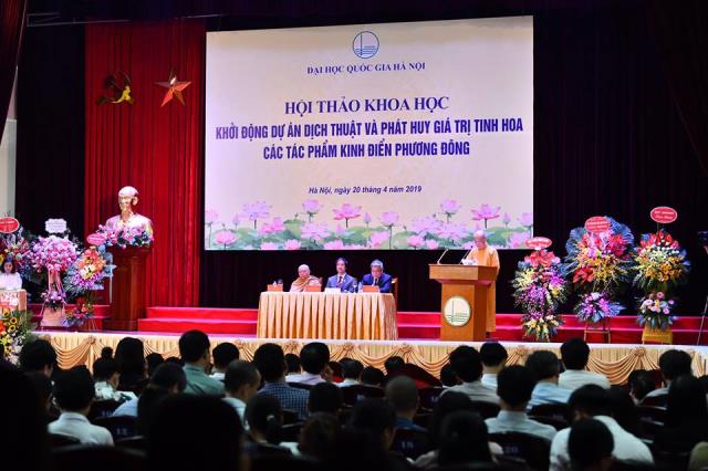 Phó Thủ tướng Chính phủ Vũ Đức Đam tham dự và phát biểu tại Hội thảo “Dự án kinh điển phương Đông”