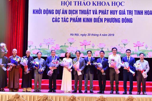 Phó Thủ tướng Chính phủ Vũ Đức Đam tham dự và phát biểu tại Hội thảo “Dự án kinh điển phương Đông”