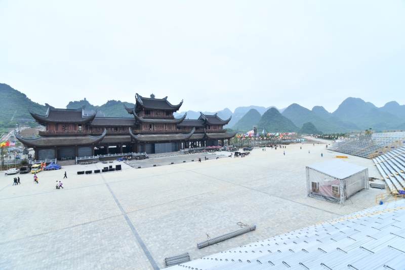 Gấp rút chuẩn bị cho buổi khai mạc Đại lễ Vesak LHQ 2019