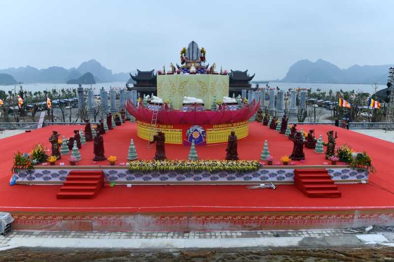 Gấp rút chuẩn bị cho buổi khai mạc Đại lễ Vesak LHQ 2019