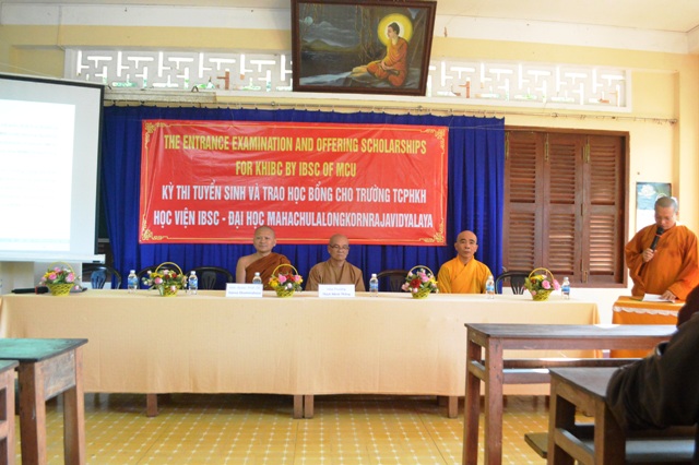 Khánh Hòa:  Viện Nghiên cứu Phật học quốc tế IBSC Thái Lan tổ chức Kỳ thi tuyển sinh và trao học bổng cho Tăng Ni sinh trường Trung Cấp Phật học Khánh Hòa