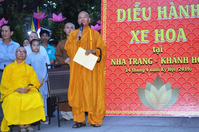 Khánh Hòa:  Diễu hành xe hoa Kính mừng Đại lễ Phật Đản Liên Hợp quốc Vesak 2019