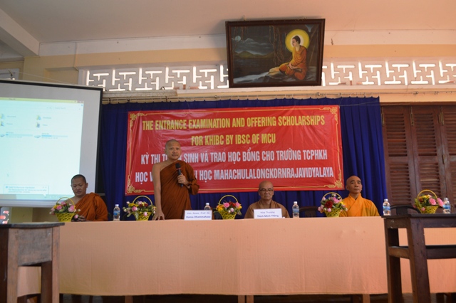 Khánh Hòa:  Viện Nghiên cứu Phật học quốc tế IBSC Thái Lan tổ chức Kỳ thi tuyển sinh và trao học bổng cho Tăng Ni sinh trường Trung Cấp Phật học Khánh Hòa