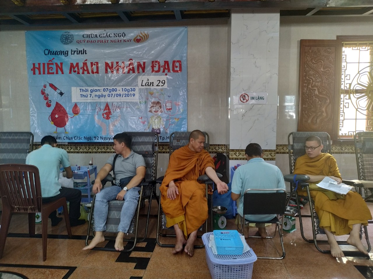 Chùa Giác Ngộ: 590 người tham gia Hiến máu nhân đạo