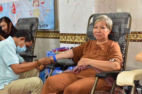Chùa Giác Ngộ: 590 người tham gia Hiến máu nhân đạo