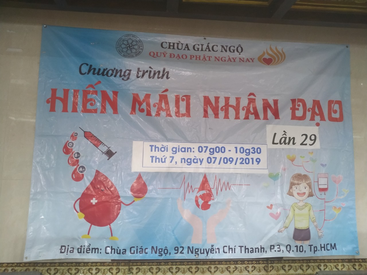 Chùa Giác Ngộ: 590 người tham gia Hiến máu nhân đạo