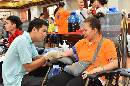 Chùa Giác Ngộ: 590 người tham gia Hiến máu nhân đạo