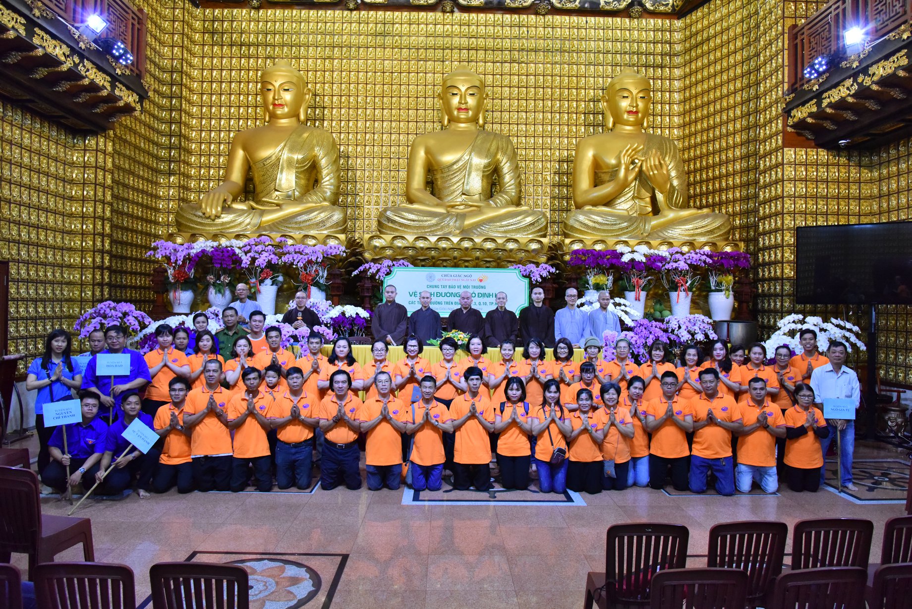 Quỹ Đạo Phật Ngày Nay - Chùa Giác Ngộ  Đồng Hành Cùng Địa Phương Bảo Vệ Môi Trường