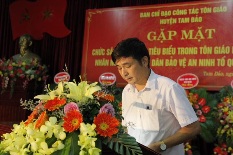 Vĩnh Phúc : Ban Chỉ Đạo Tôn Giáo Huyện Tam Đảo Gặp Mặt Các Chức Sắc Tôn Giáo Tiêu Biểu Nhân Ngày Hội Toàn Dân Bảo Vệ An Ninh Tổ Quốc