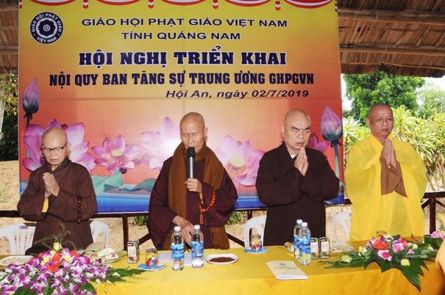 Phật giáo Quảng Nam phổ biến Nội quy Ban Tăng sự TƯGH tại đạo tràng an cư tổ đình Phước Lâm