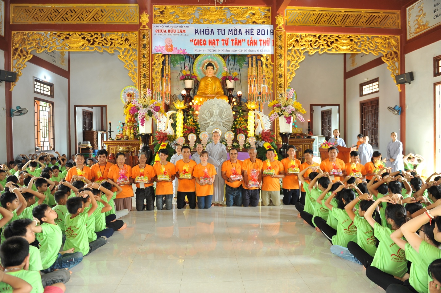 Gia Lai: Bế mạc khóa tu mùa hè “ Gieo Hạt Từ Tâm” tại chùa Bửu Lâm