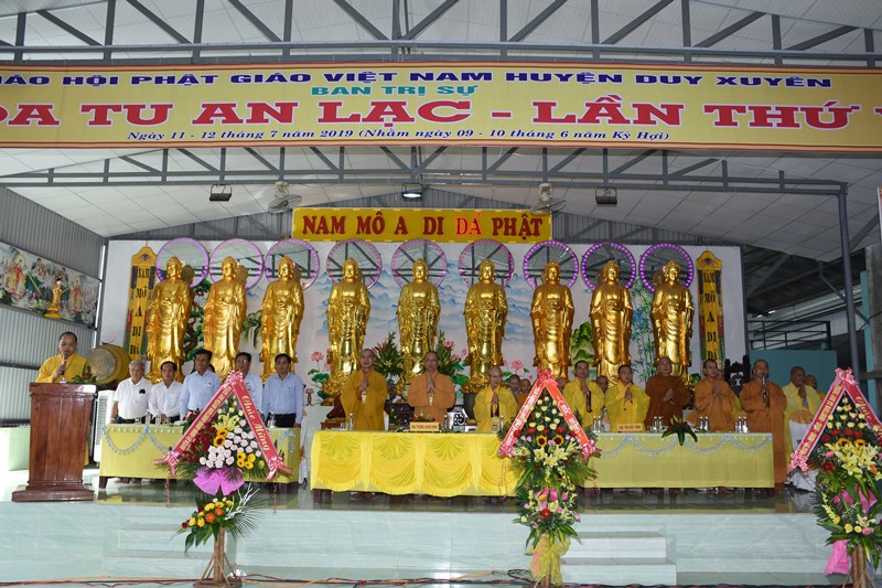 Quảng  Nam: Khai mạc khóa tu An lạc lần thứ 6 tại chùa Duy Trung-Duy Xuyên
