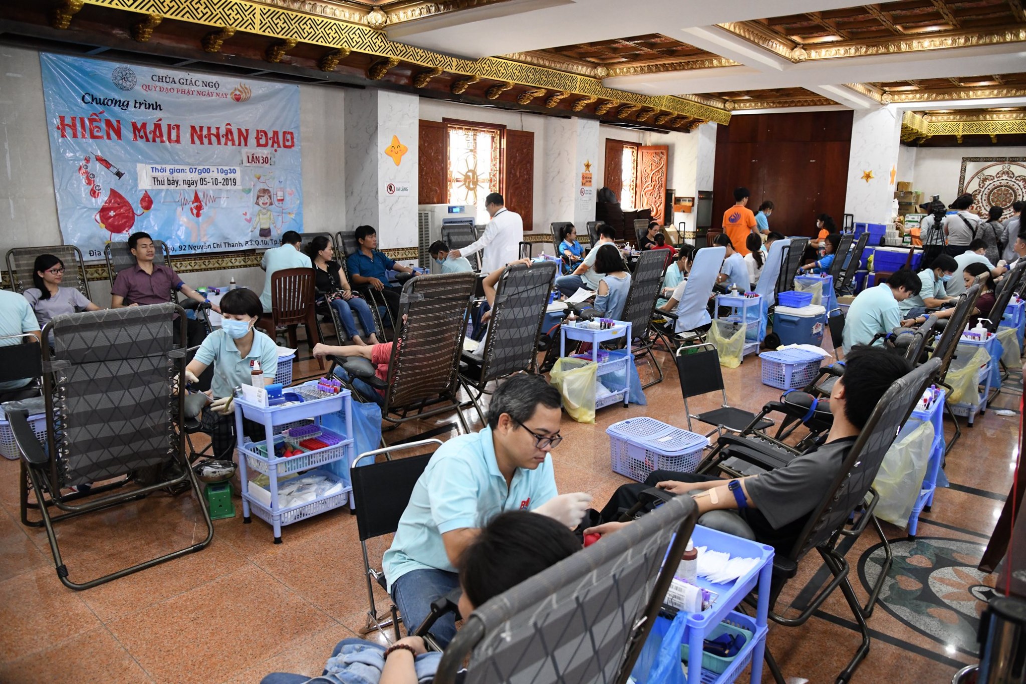 Hiến Máu Nhân Đạo Lần Thứ 30 Ngày 05.10.2019:  552 Người Đăng Ký Tham Gia
