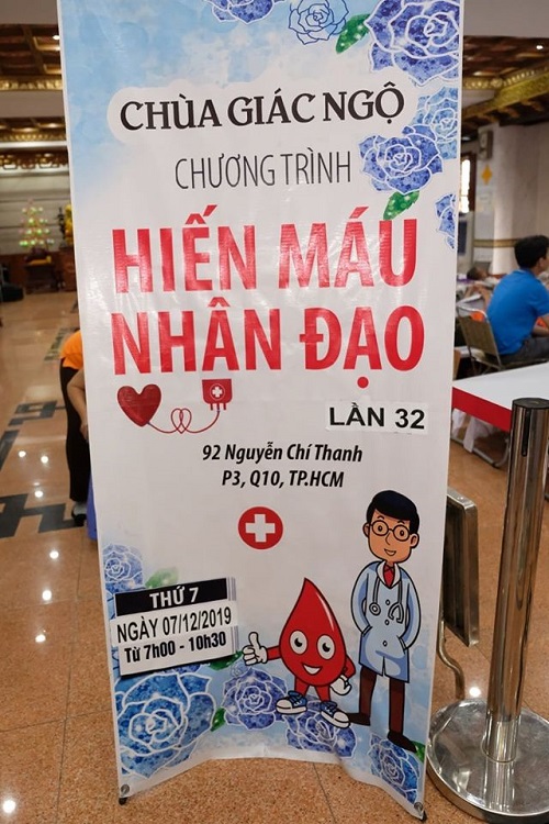 Chùa Giác Ngộ: 495 Người đăng ký hiến máu nhân đạo