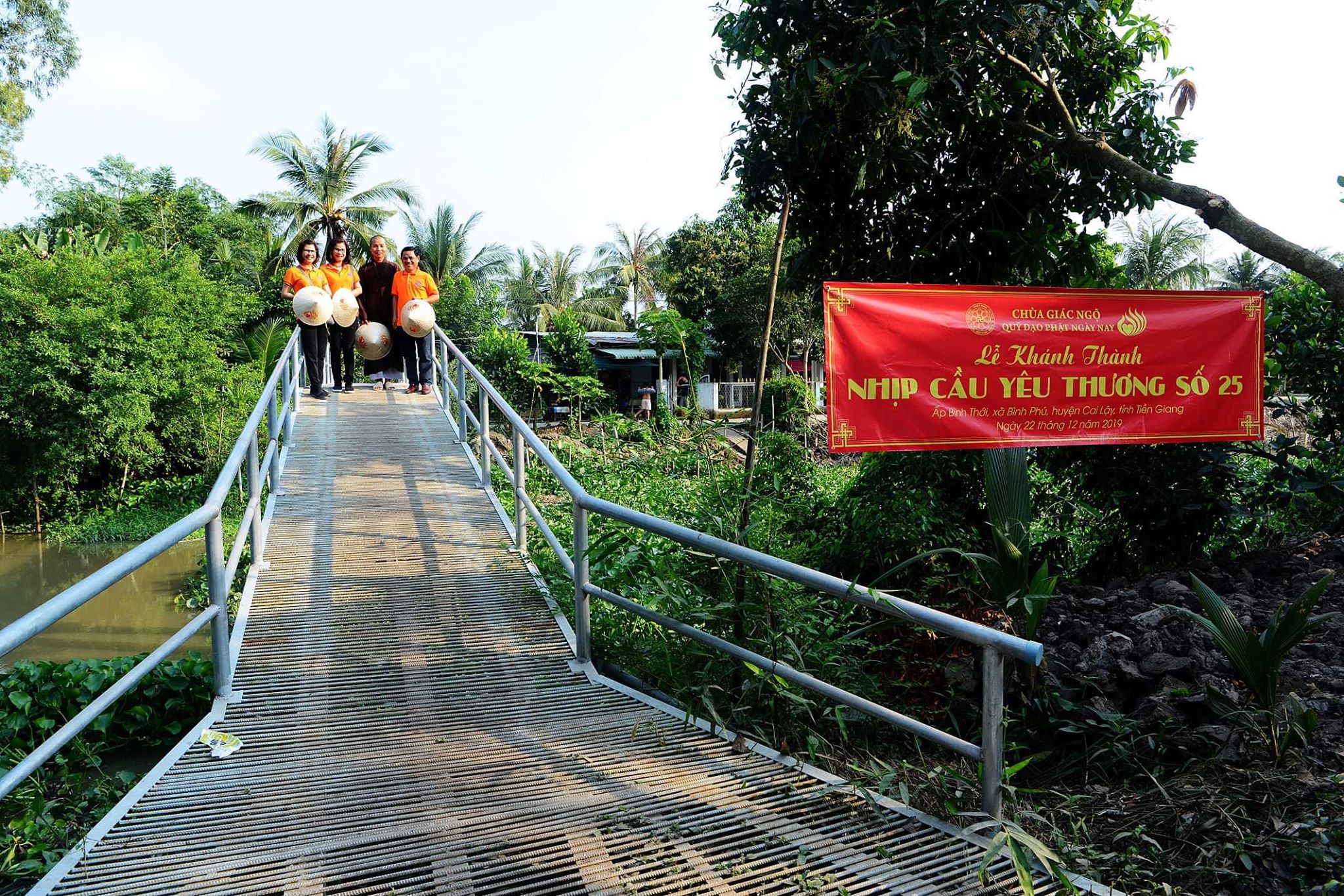 Quỹ Đạo Phật Ngày Nay khánh thành hai nhịp cầu số 25 và 26 tại tỉnh Tiền Giang