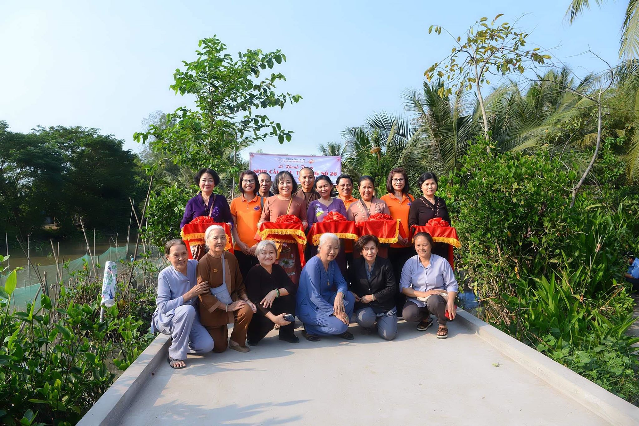 Quỹ Đạo Phật Ngày Nay khánh thành hai nhịp cầu số 25 và 26 tại tỉnh Tiền Giang