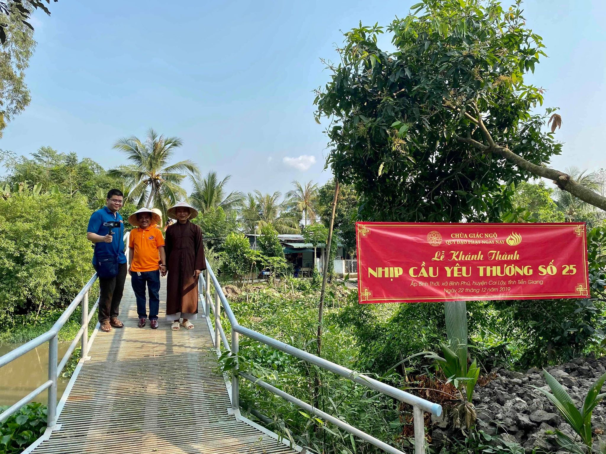 Quỹ Đạo Phật Ngày Nay khánh thành hai nhịp cầu số 25 và 26 tại tỉnh Tiền Giang