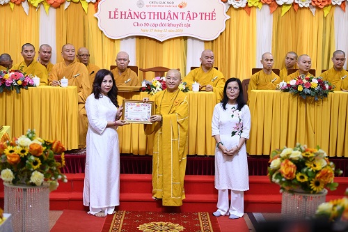 Chùa Giác Ngộ: Lễ Hằng Thuận cho 50 cặp khuyết tật