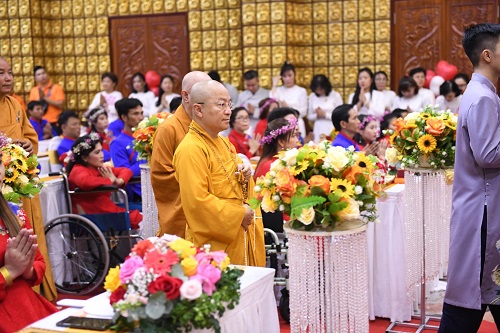 Chùa Giác Ngộ: Lễ Hằng Thuận cho 50 cặp khuyết tật