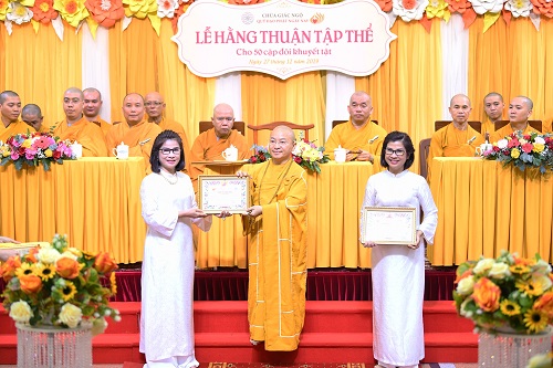 Chùa Giác Ngộ: Lễ Hằng Thuận cho 50 cặp khuyết tật