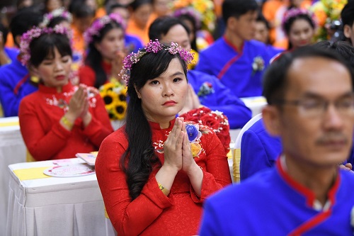Chùa Giác Ngộ: Lễ Hằng Thuận cho 50 cặp khuyết tật