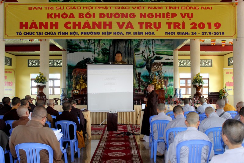 Đồng Nai:  Khóa bồi dưỡng nghiệp vụ hành chính dành cho thư ký Ban trị sự