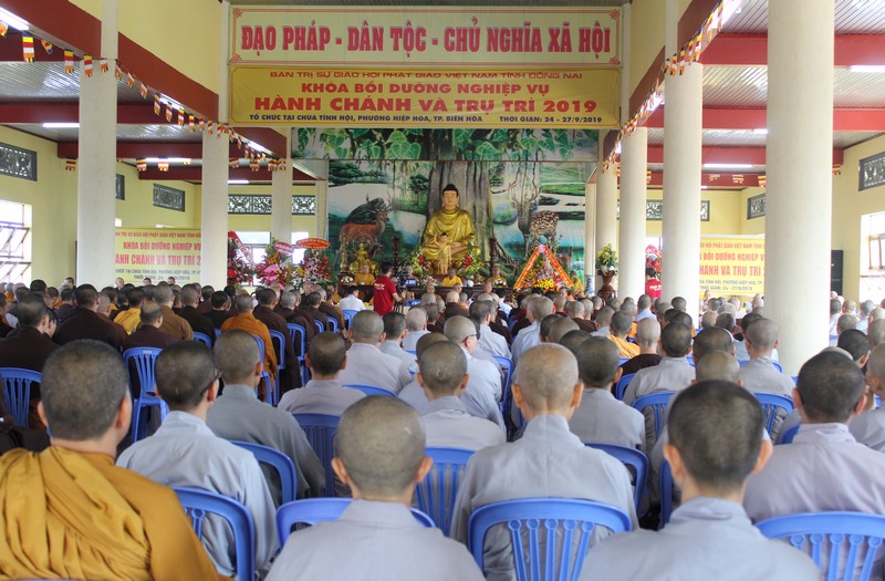 Đồng Nai:Khai mạc khóa bồi dưỡng nghiệp vụ hành chính và trụ trì